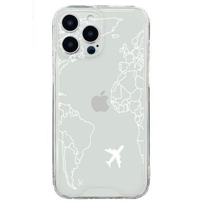 E. iPhone Mapa Mundi Blanco