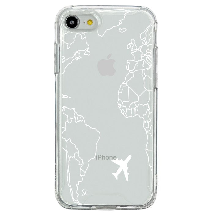 E. iPhone Mapa Mundi Blanco