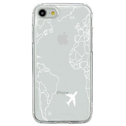 E. iPhone Mapa Mundi Blanco