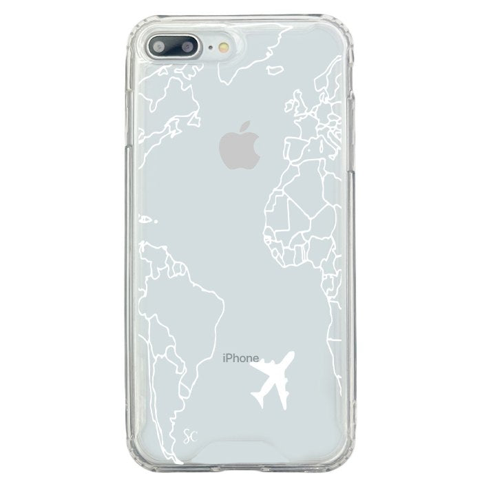 E. iPhone Mapa Mundi Blanco