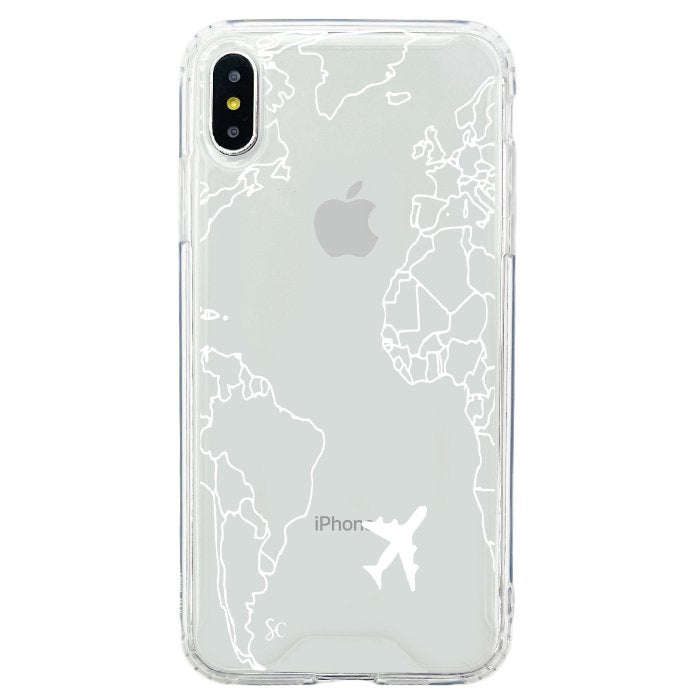 E. iPhone Mapa Mundi Blanco
