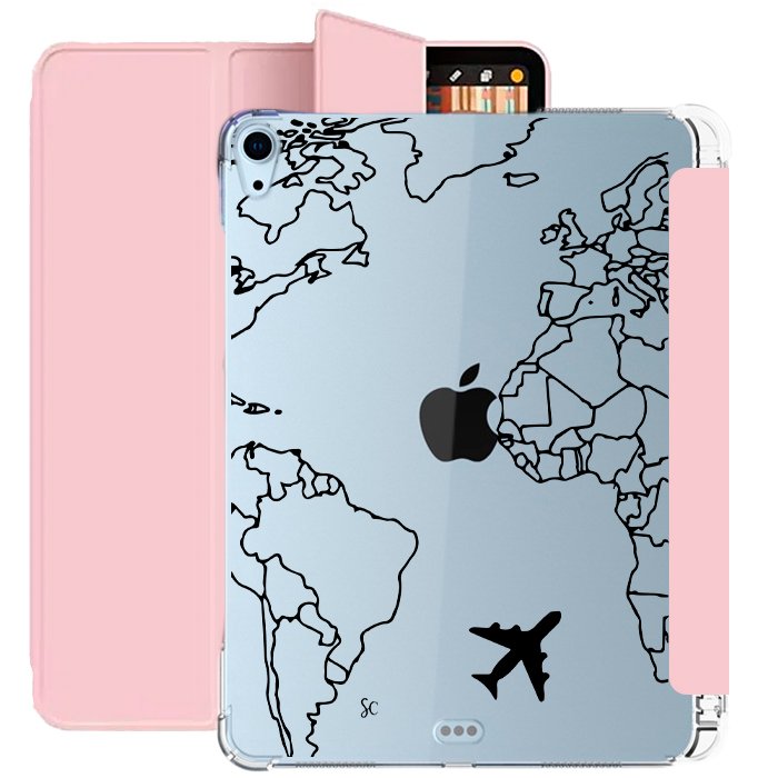 E. Case iPad Mapa Mundi Negro