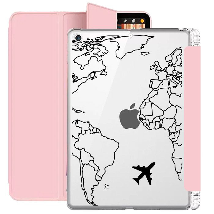 E. Case iPad Mapa Mundi Negro
