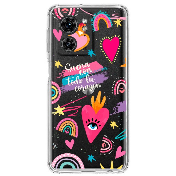 Case Celular Corazones 3 - Motorola