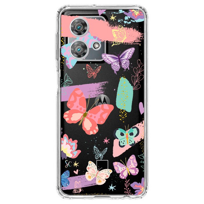 Case Celular Mariposas Colores - Motorola