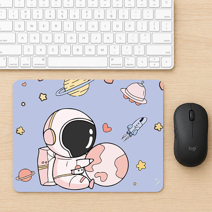Mouse Pad Astronauta Rosa