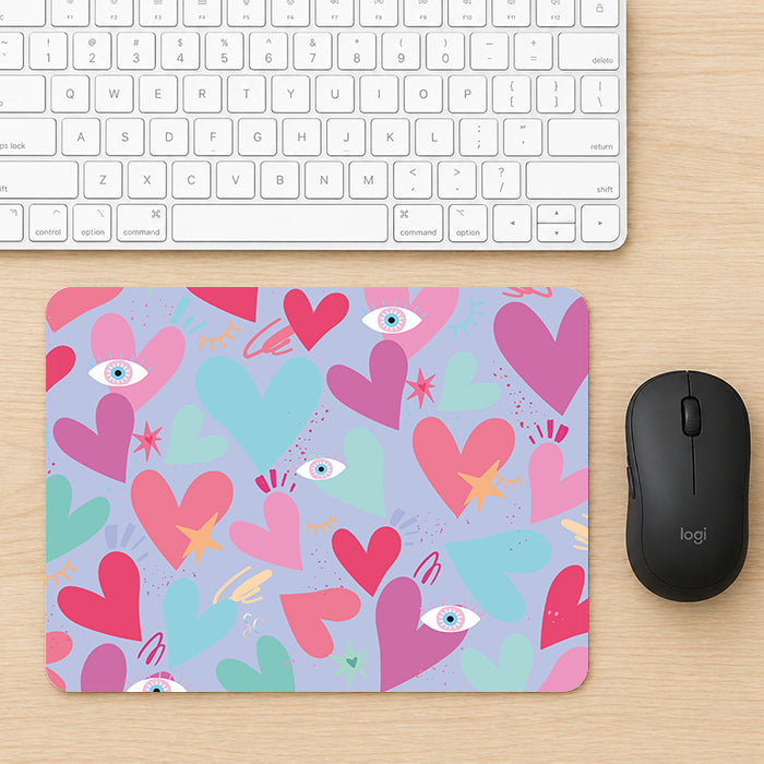 Mouse Pad Corazones 2
