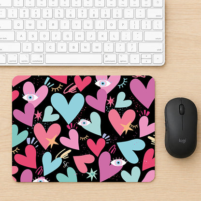 Mouse Pad Corazones 2