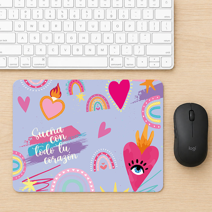 Mouse Pad Corazones 3