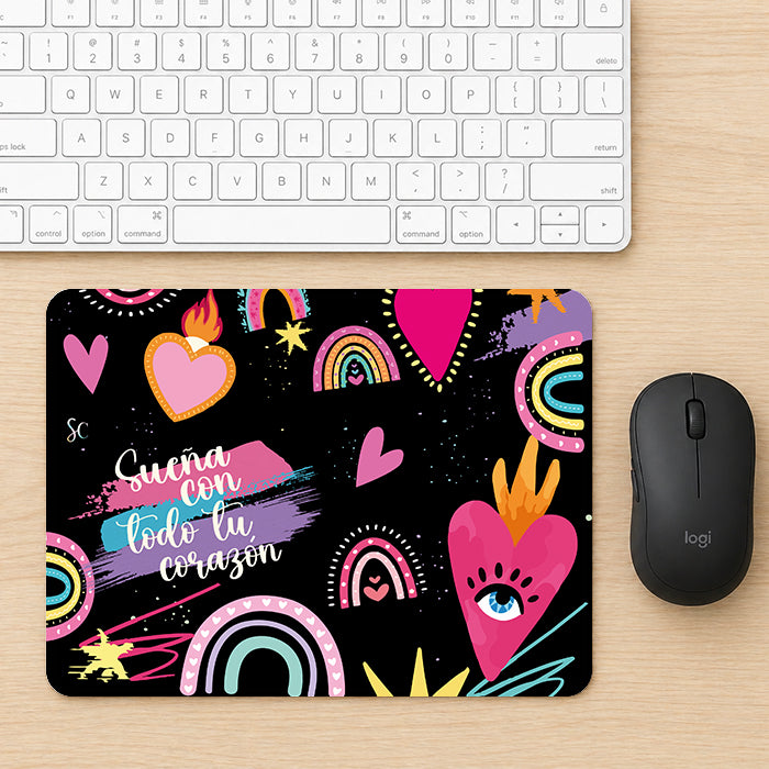 Mouse Pad Corazones 3