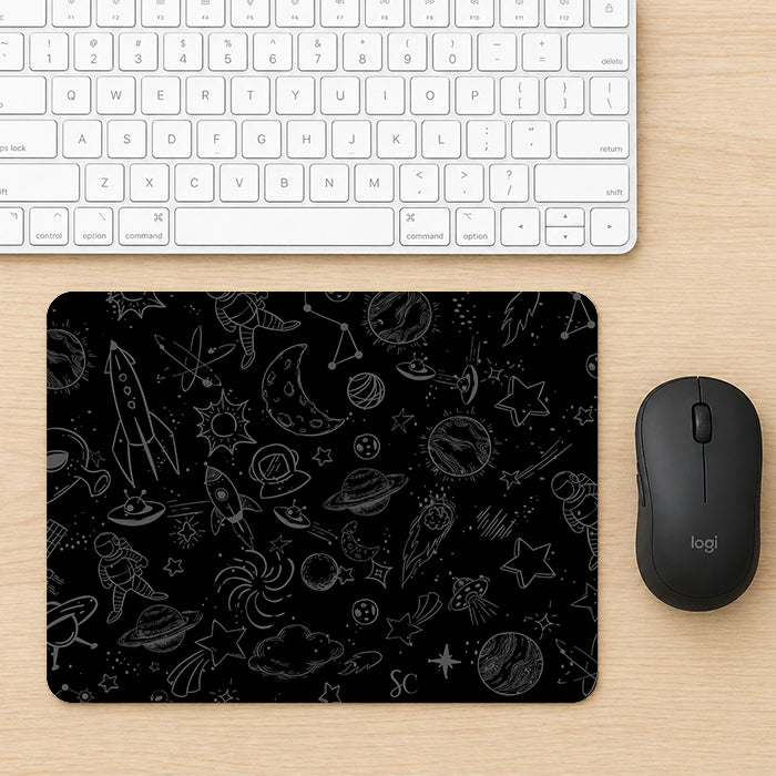 Mouse Pad Galaxia Negro