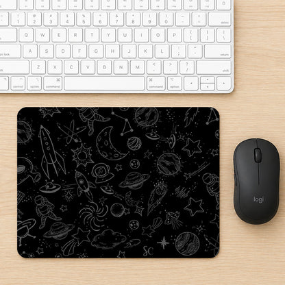 Mouse Pad Galaxia Negro