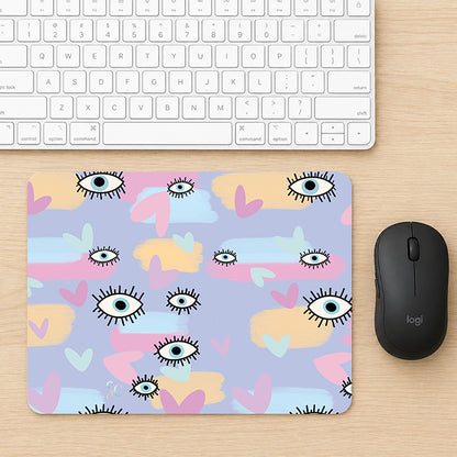 Mouse Pad Heart Eyes