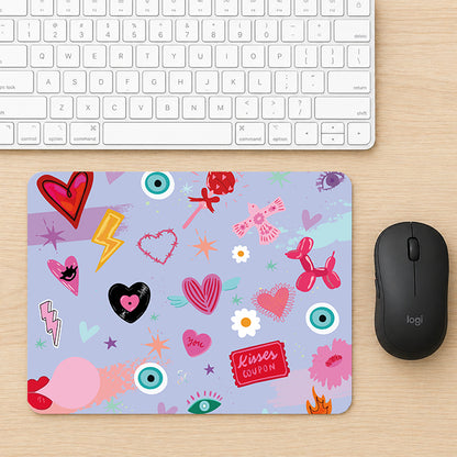 Mouse Pad Heart Kisses