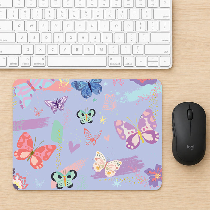 Mouse Pad Mariposas Colores