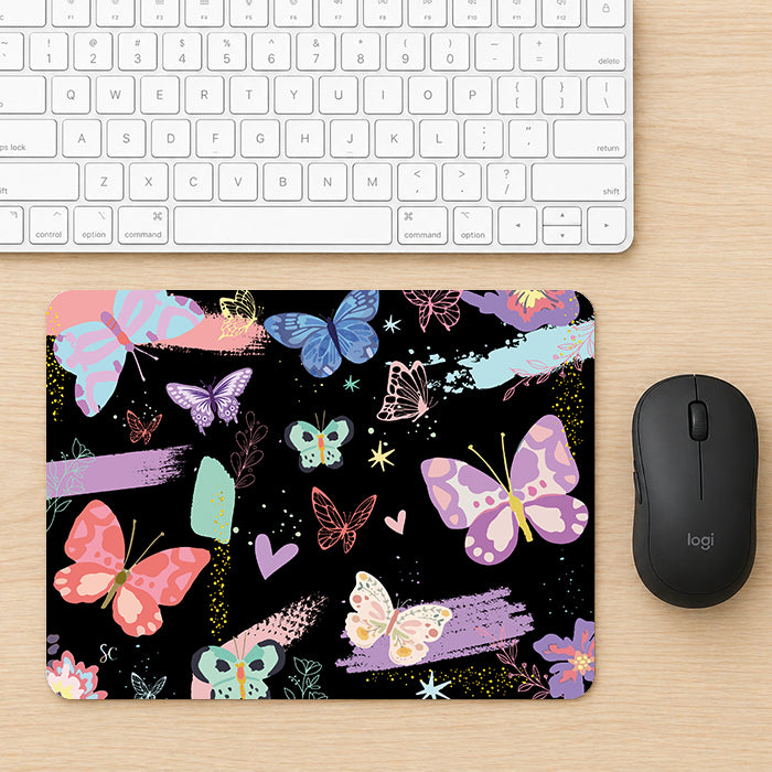 Mouse Pad Mariposas Colores