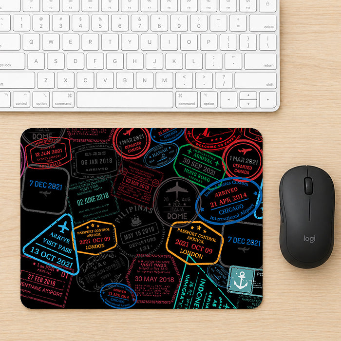 Mouse Pad Sellos Pasaporte