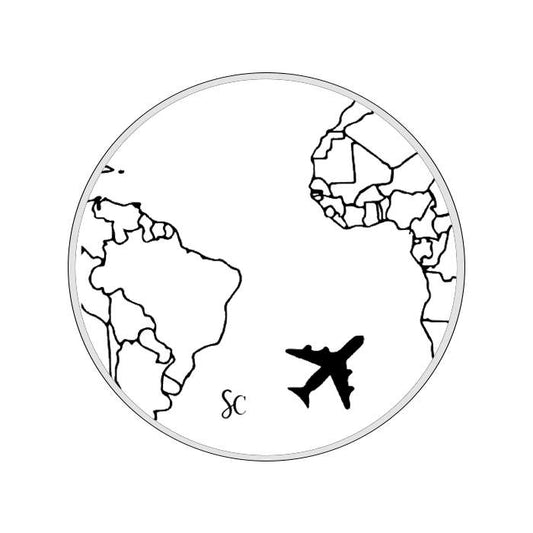 Popsocket Mapa Mundi Negro
