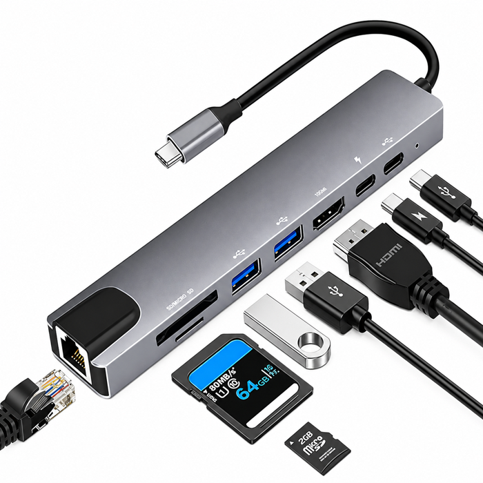 Adaptador macbook 8 en 1