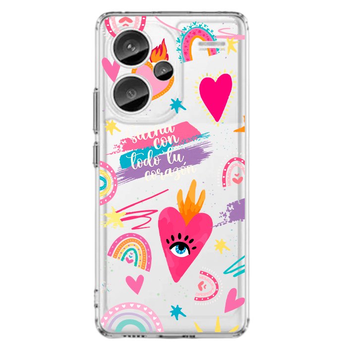 Case Celular Corazones 3 - Xiaomi