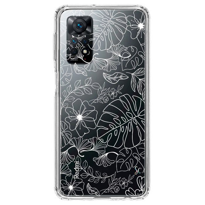 E. Case flores blancas - Xiaomi