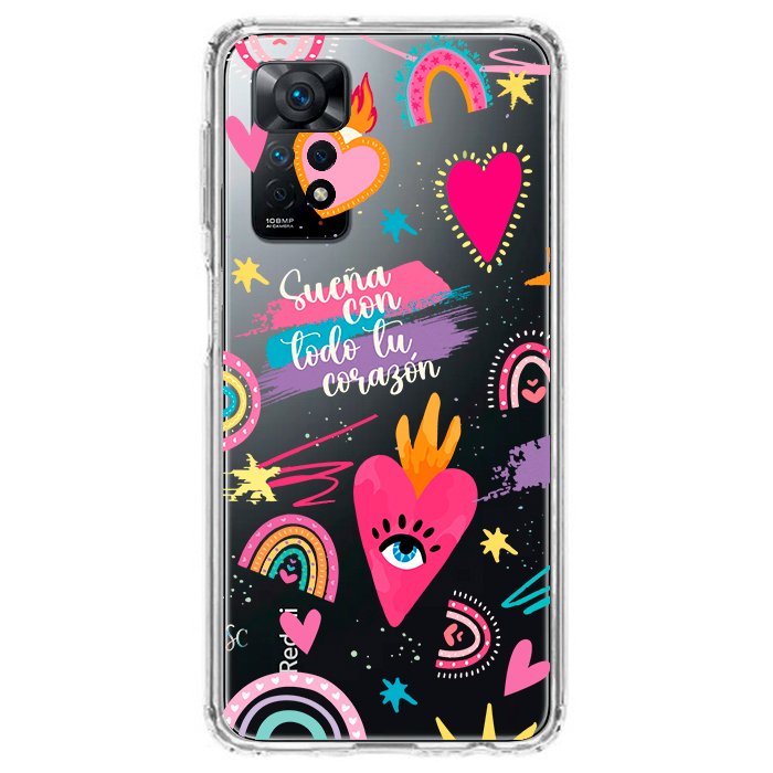 Case Celular Corazones 3 - Xiaomi