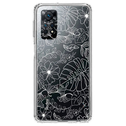 E. Case flores blancas - Xiaomi