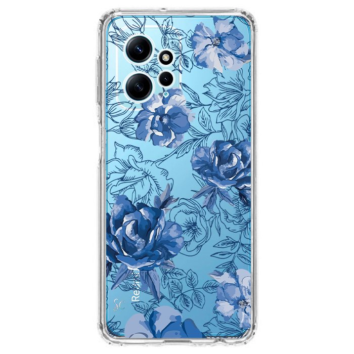 Case Celular Flores Azules - Xiaomi