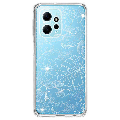 E. Case flores blancas - Xiaomi