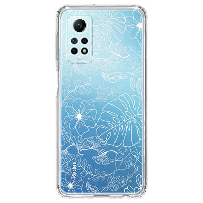 E. Case flores blancas - Xiaomi