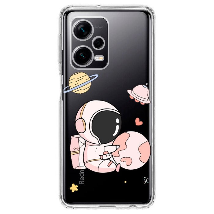 Case Celular Astronauta Rosa - Xiaomi