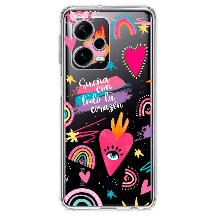 Case Celular Corazones 3 - Xiaomi