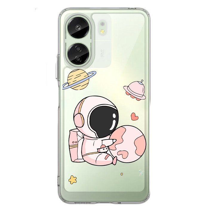 Case Celular Astronauta Rosa - Xiaomi