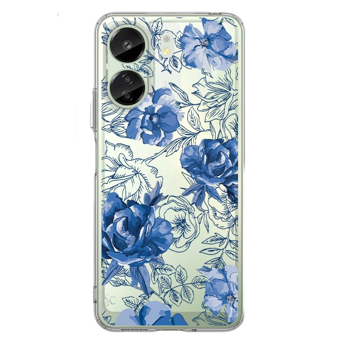 Case Celular Flores Azules - Xiaomi