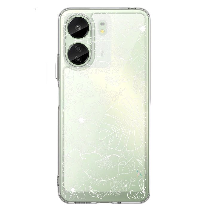E. Case flores blancas - Xiaomi