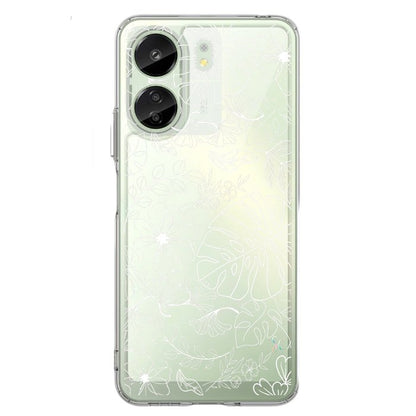 E. Case flores blancas - Xiaomi