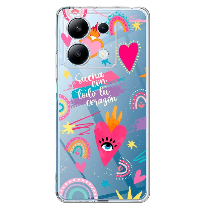 Case Celular Corazones 3 - Xiaomi
