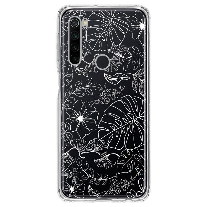 E. Case flores blancas - Xiaomi