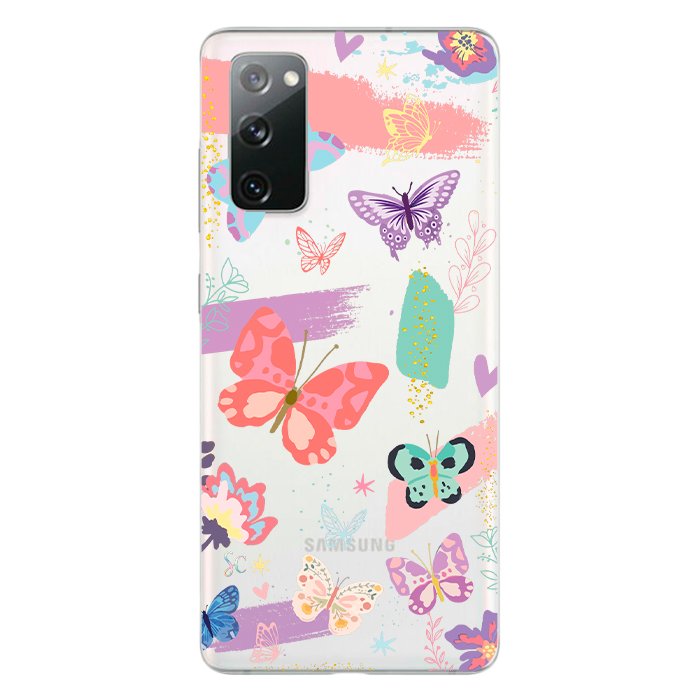 Case Celular Mariposas Colores - Samsung