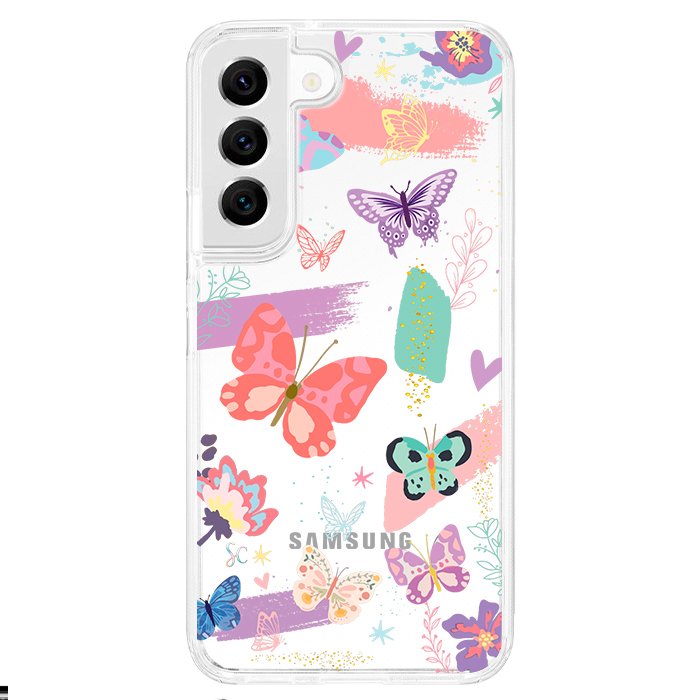 Case Celular Mariposas Colores - Samsung