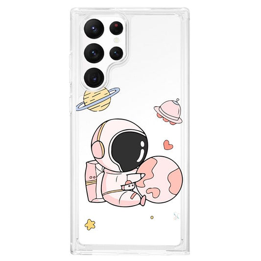 Case Celular Astronauta Rosa - Samsung