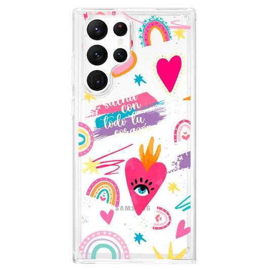 Case Celular Corazones 3 - Samsung