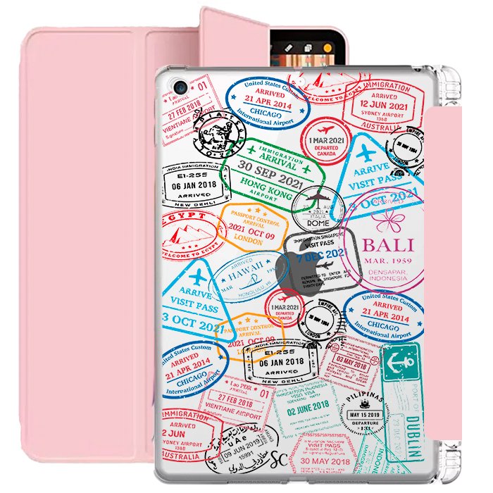 E. Case iPad Sellos Pasaporte