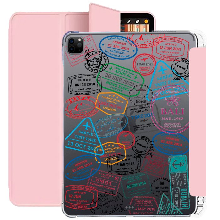 E. Case iPad Sellos Pasaporte