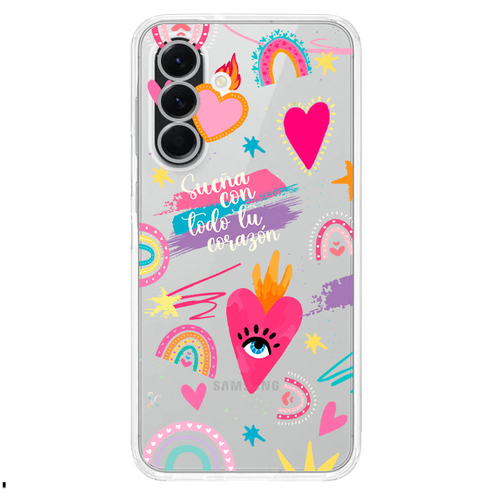 Case Celular Corazones 3 - Samsung