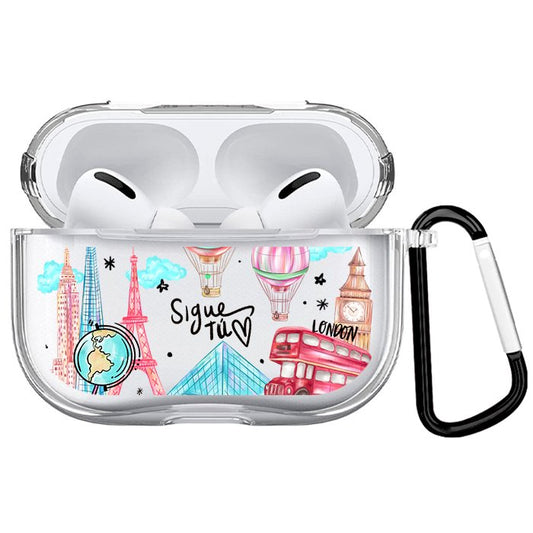 Case Audífonos Transparente Travel