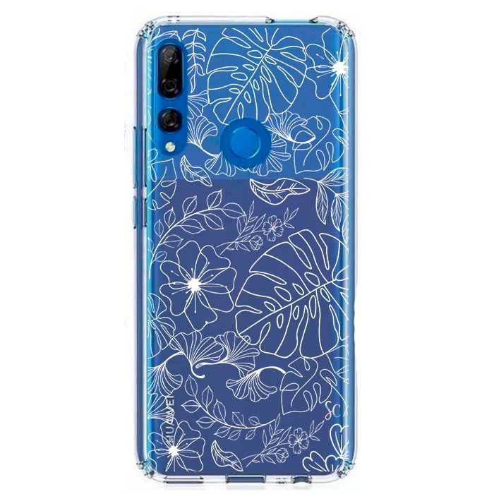 E. Case flores blancas - Samsung